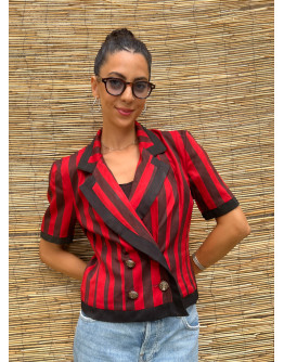 Vintage striped blazer S