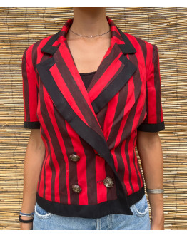 Vintage striped blazer S