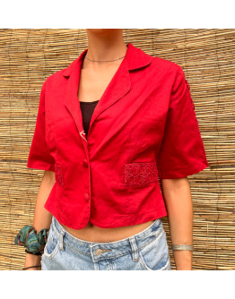Vintage blazer with embroidery M