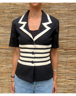 Vintage striped blazer S