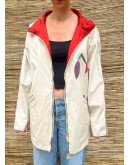 Vintage double faced jacket με κεντημένες λεπτομέριες XL