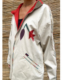 Vintage double faced jacket με κεντημένες λεπτομέριες XL