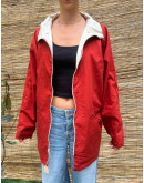 Vintage double faced jacket με κεντημένες λεπτομέριες XL