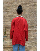 Vintage double faced jacket με κεντημένες λεπτομέριες XL