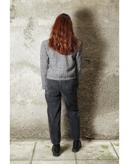 Vintage μάλλινο καρό σακάκι M