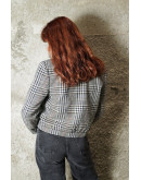 Vintage woollen plaid blazer M