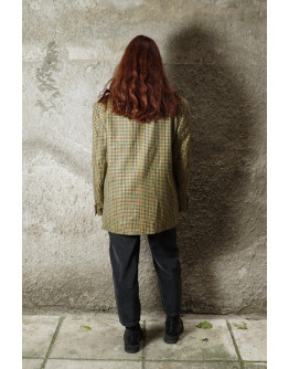 Vintage μάλλινο καρό σακάκι 