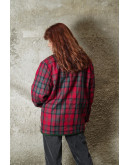 Vintage μάλλινο καρό σακάκι L