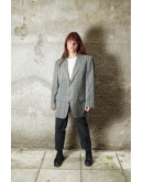 Vintage μάλλινο καρό σακάκι 