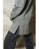 Vintage μάλλινο καρό σακάκι 