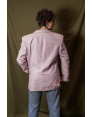 Vintage wollen plaid blazer M