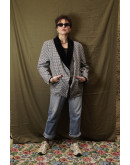 Vintage wollen plaid blazer L