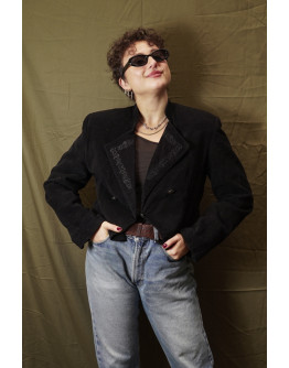 Vintage cropped σακάκι M-L