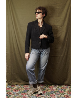 Vintage wollen blazer L