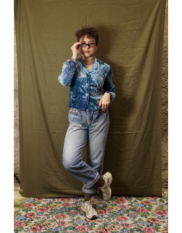 Vintage βελούδινo σακάκι S