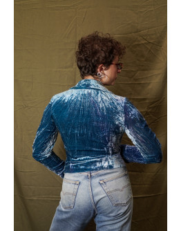 Vintage βελούδινo σακάκι S