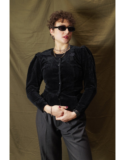 Vintage velvet jacket S