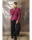 Vintage μάλλινο καρό σακάκι S