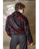 Vintage velvet jacket with shiny details M