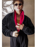 Vintage velvet cropped jacket M