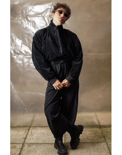 Vintage velvet cropped jacket M