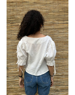 Vintage λευκό top M