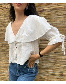 Vintage λευκό top M