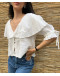 Vintage λευκό top M