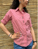 Vintage καρό top S