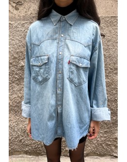 Vintage unisex denim πουκάμισο Levi's XL