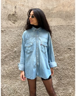 Vintage unisex denim πουκάμισο Levi's XL