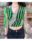 Silk wrap printed top 