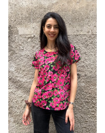 Vintage floral top M