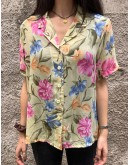Vintage floral shirt M-L