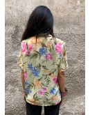 Vintage floral shirt M-L