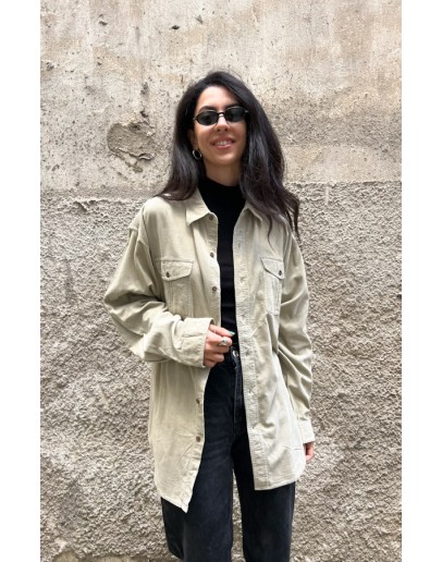 Vintage unisex κοτλέ πουκάμισο XL