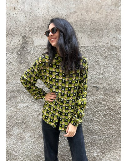 Vintage floral shirt L