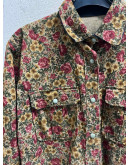Vintage floral corduroy shirt XL