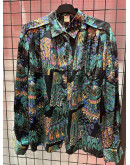 Vintage 90's printed silk shirt