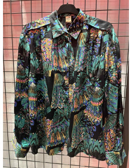 Vintage 90's printed silk shirt