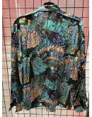 Vintage 90's printed silk shirt