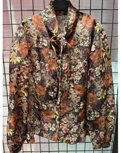 Vintage floral shirt L