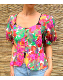 Vintage printed top M