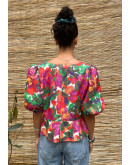Vintage printed top M