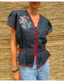 Vintage top with embroidery M