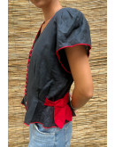 Vintage top with embroidery M