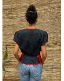 Vintage top with embroidery M