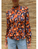 Vintage printed 70's shirt S