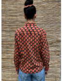 Vintage printed 70's shirt L