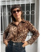 Vintage animal print shirt M
